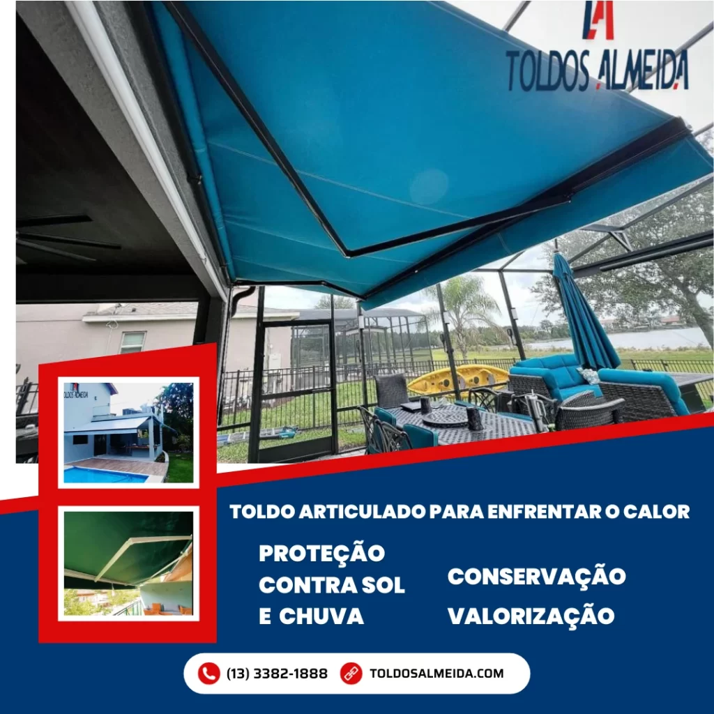 Toldo Articulado para Enfrentar o Calor em Bertioga